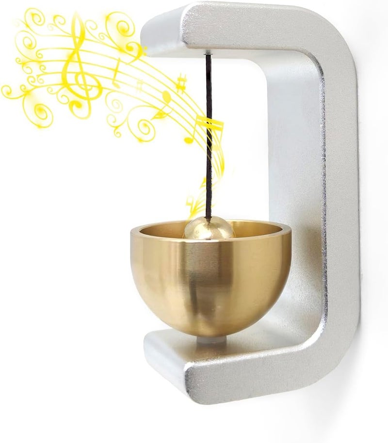 Cizenal Shopkeepers Bell for Door Opening, Door Chime for Business When Entering, Easy to Install Magnetic Doorbell, Unique Business Decorations and Entrance Hanging Decorations- Creative Gift (Silver) - Image 1